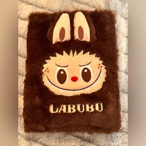 Labubu Brown Furry Notebook Cover